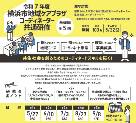 令和7年度横浜市地域ケアプラザコーディネーター共通研修　基礎編